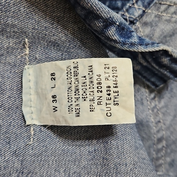 Vtg Big Mac Denim Jean Bib Overalls Sz 36 x 28 Square Bak Mens Cargo - Picture 6 of 8